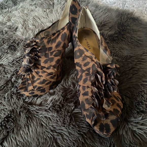 Chinese Laundry Gorgeous, Open-toe Cheetah Print Heels - Picture 7 of 8